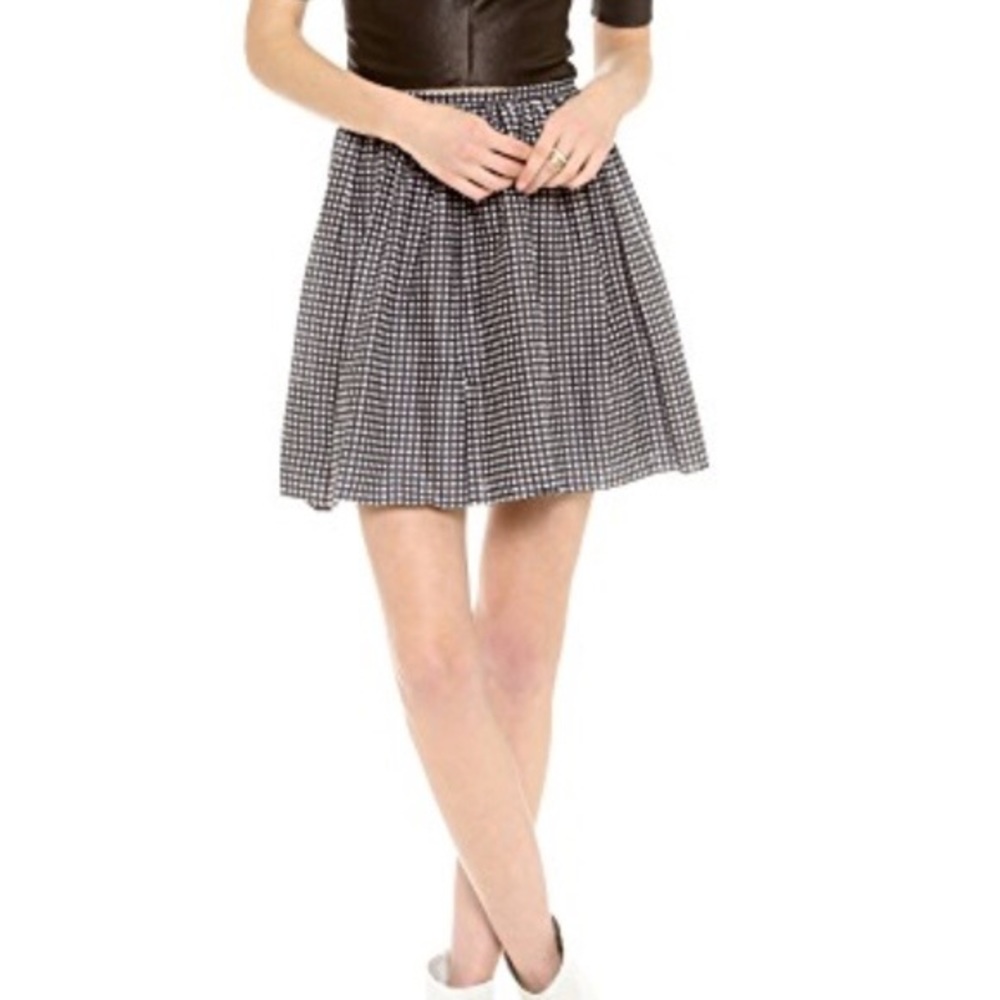 Madewell Black & White Gingham Skirt Size 14